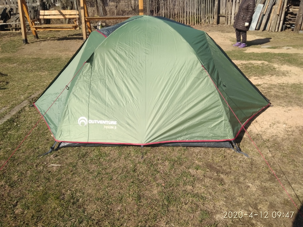 Палатка 3-местная Outventure Teslin 3, отзывы покупателей, фото 1