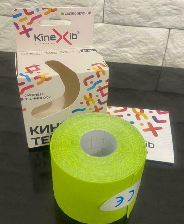 Кинезиотейп Kinexib Classic, светло-зеленый, отзывы покупателей, фото 6