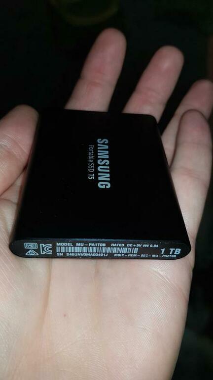 Внешний накопитель SSD Samsung T5 1ТБ MU-PA1T0B - купить | Samsung RU