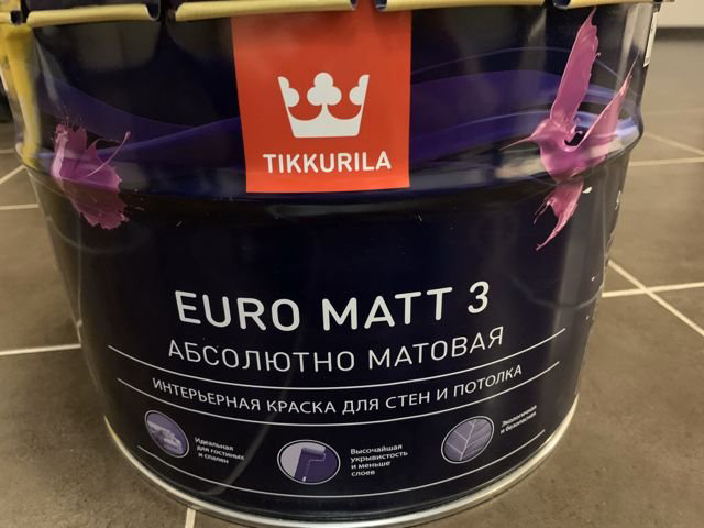 Euro matt 3. Тиккурила Матт 3. Tikkurila Euro Matt 3 слоновая кость.