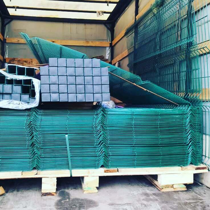 Секция заборная 3D Light 2030х2500 мм d3,5 мм ячейка 55х200 мм зеленая ...