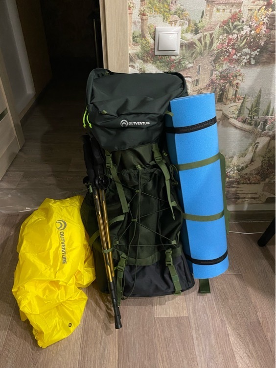 Накидка на рюкзак Outventure, 100-120 л, отзывы покупателей, фото 1