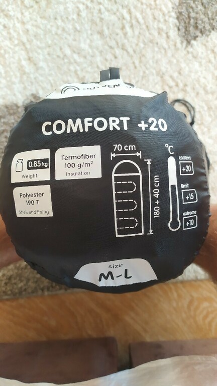 Спальный мешок Outventure Comfort +20 правосторонний, отзывы покупателей, фото 2