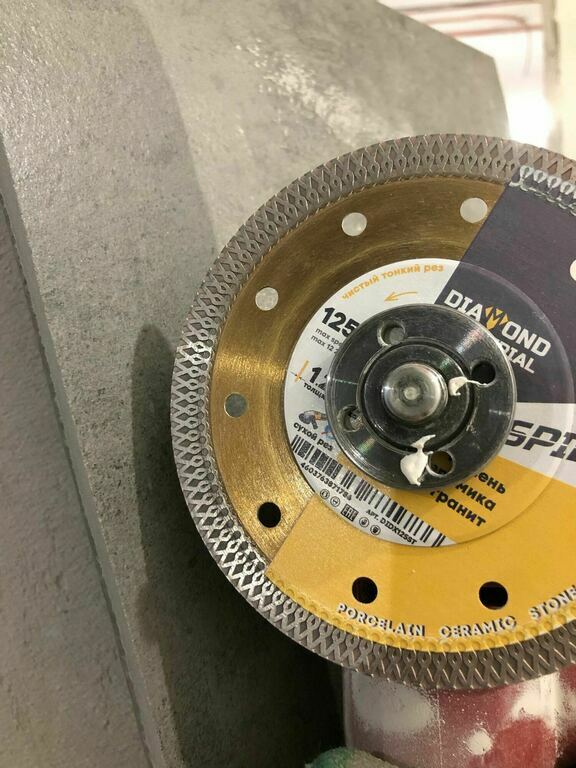 Диск алмазный по керамограниту Diamond Industrial Spider 125x22,23x1,2 ...
