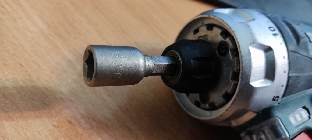 Адаптер для болтов и саморезов КМ магнитный 8 мм L45 мм шестигранная ...