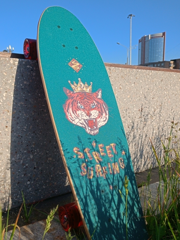 Круизер Street Surfing Cruiser Kicktail Royal Tiger 28", отзывы покупателей, фото 3