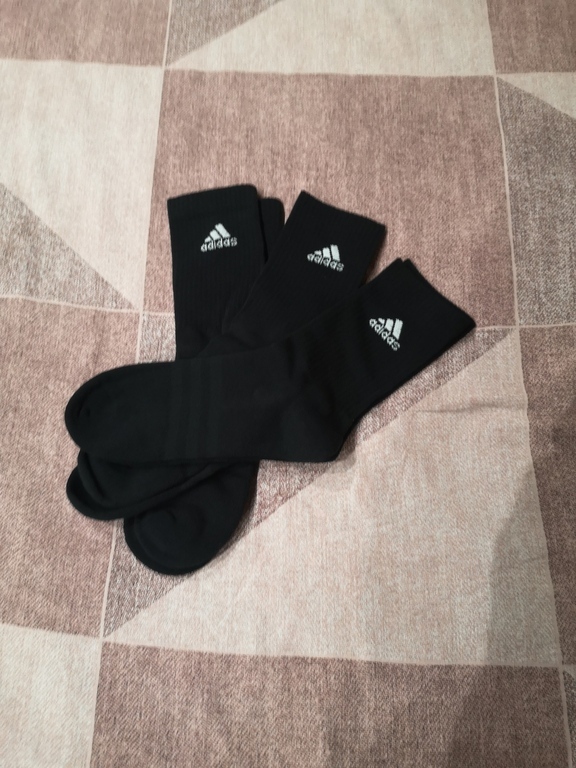 Носки мужские adidas, 3 пары, отзывы покупателей, фото 1