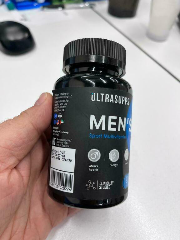 Мужской спортивный витаминно-минеральный комплекс ULTRASUPPS, 60 шт, отзывы покупателей, фото 1
