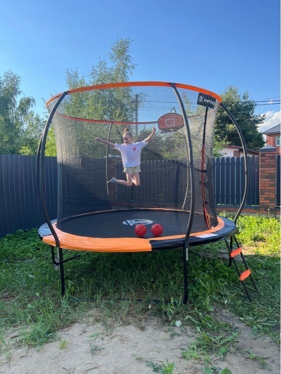 Каркасный батут Jump Power 10 ft Pro Inside Basket Orange, отзывы покупателей, фото 1