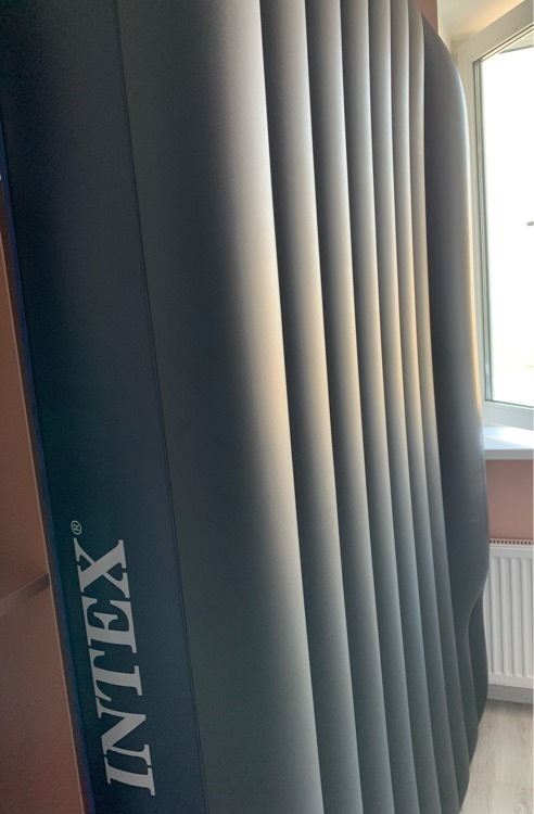 Кровать надувная Intex 64765 DURA-BEAM CLASSIC DOWNY, King, 152x203x25 см, флок+ручной насос+надув.подушки(2 шт.), отзывы покупателей, фото 2