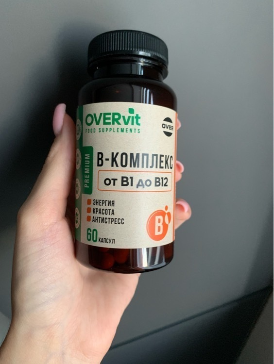 Витамины группы B OVER, b комплекс 60 капсул, отзывы покупателей, фото 1