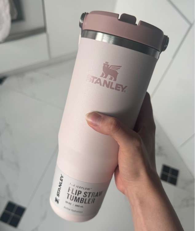 Термокружка Stanley IceFlow Flip Straw 2.0 Tumbler, 890 мл, голубая, отзывы покупателей, фото 1
