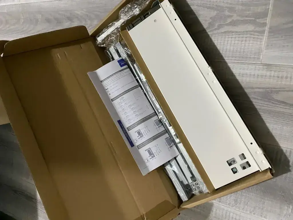 Выдвижной ящик AXIS PRO L-400 мм, низкий H-86 мм, белый PB-AXISPRO